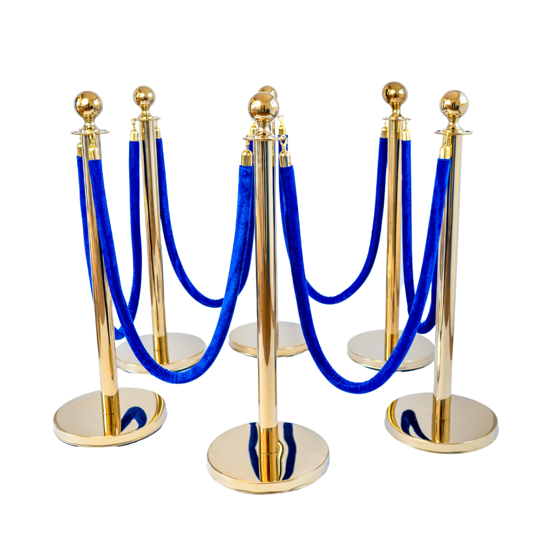 ¡PACK PROMOCIONAL! 6 SEPARADORES DE FILA CON CORDÓN TERCIOPELO!