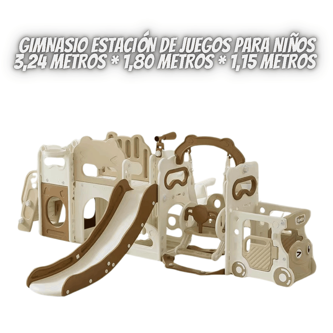 Resbalín y Gimnasio para Bebés — Juego Didáctico de Desarrollo Infantil