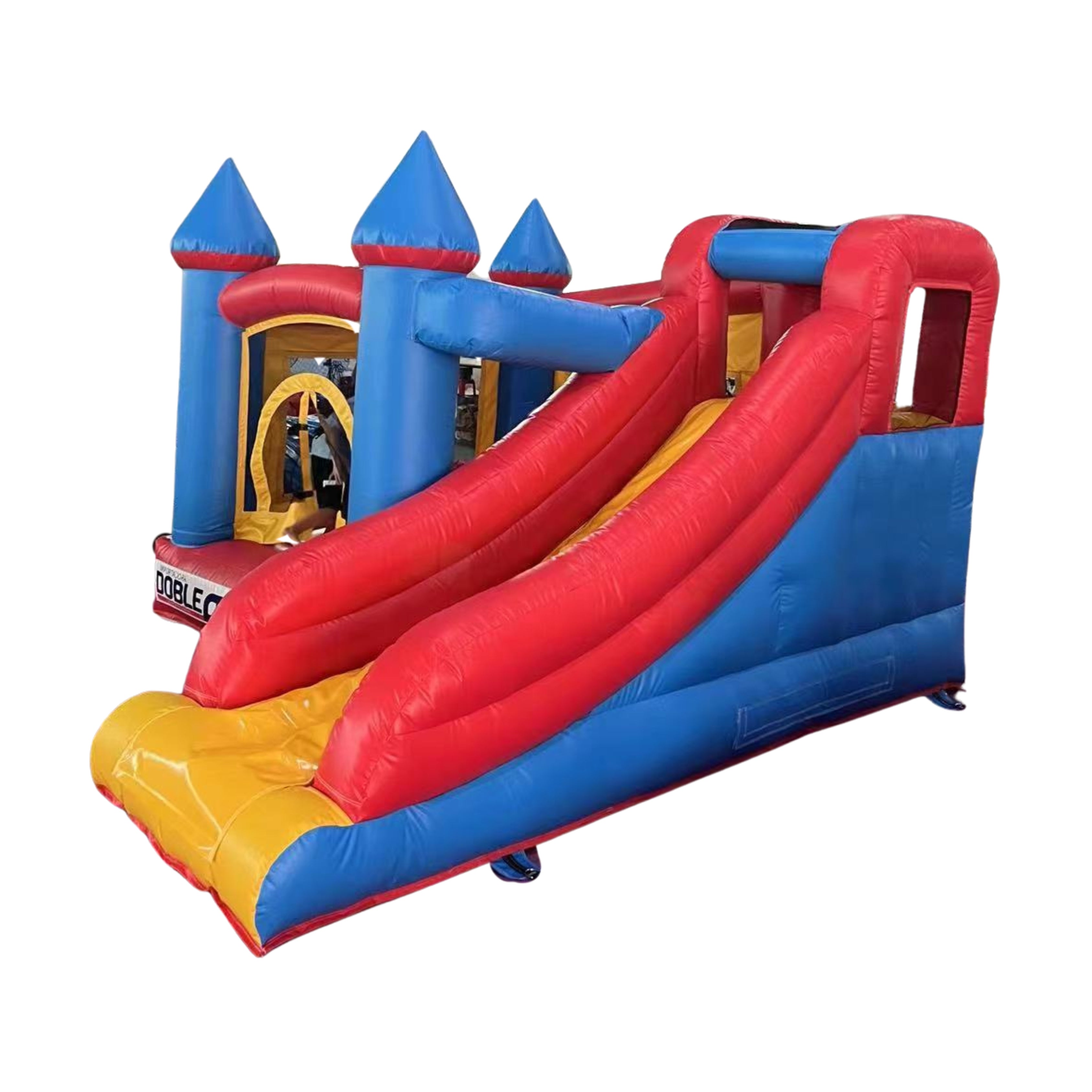 JUEGO INFLABLE CASTILLO PEQUEÑO (INCLUYE UNA TURBINA)