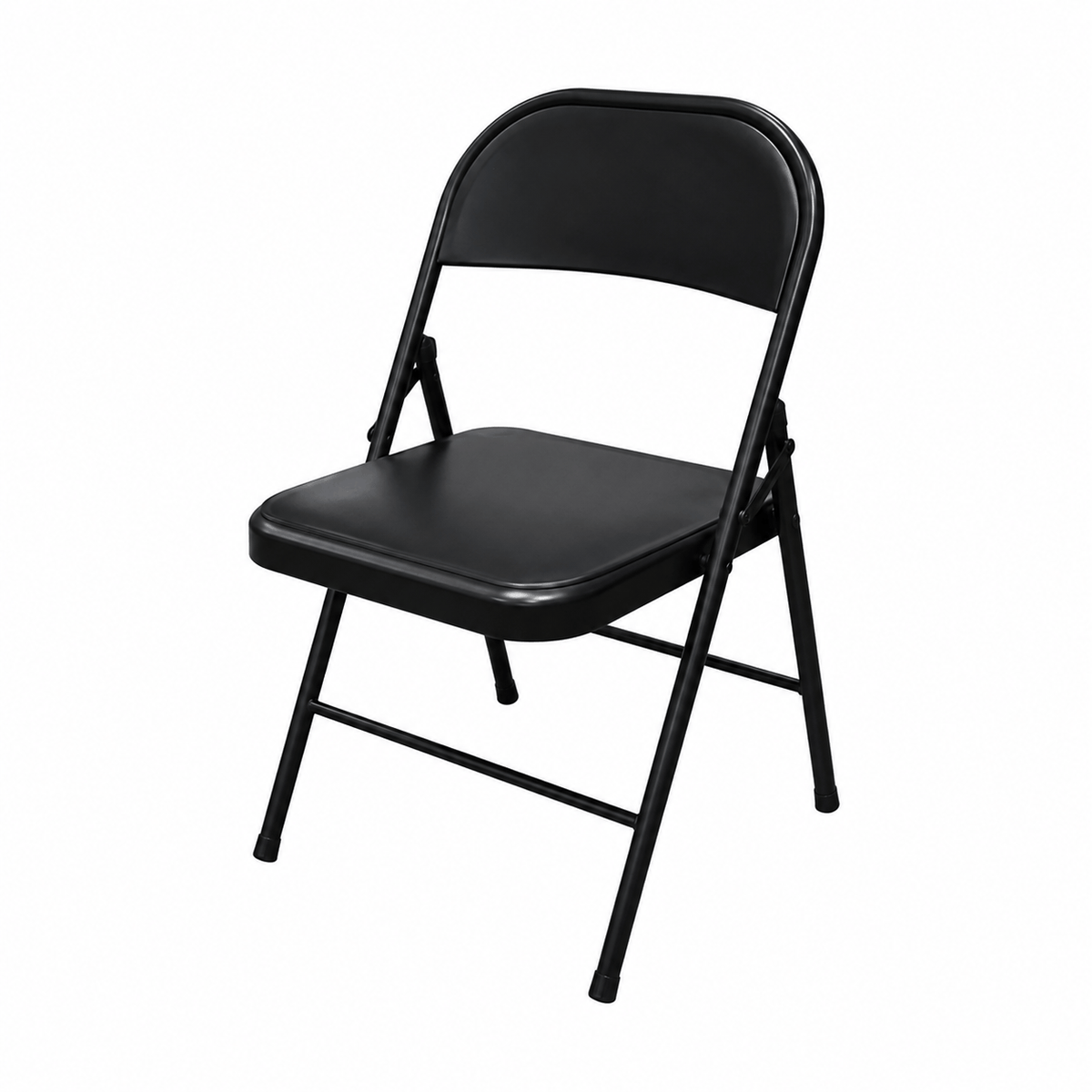 Silla Plegable Negra de Alta Resistencia — Soporta hasta 150 kg, Ideal para Eventos