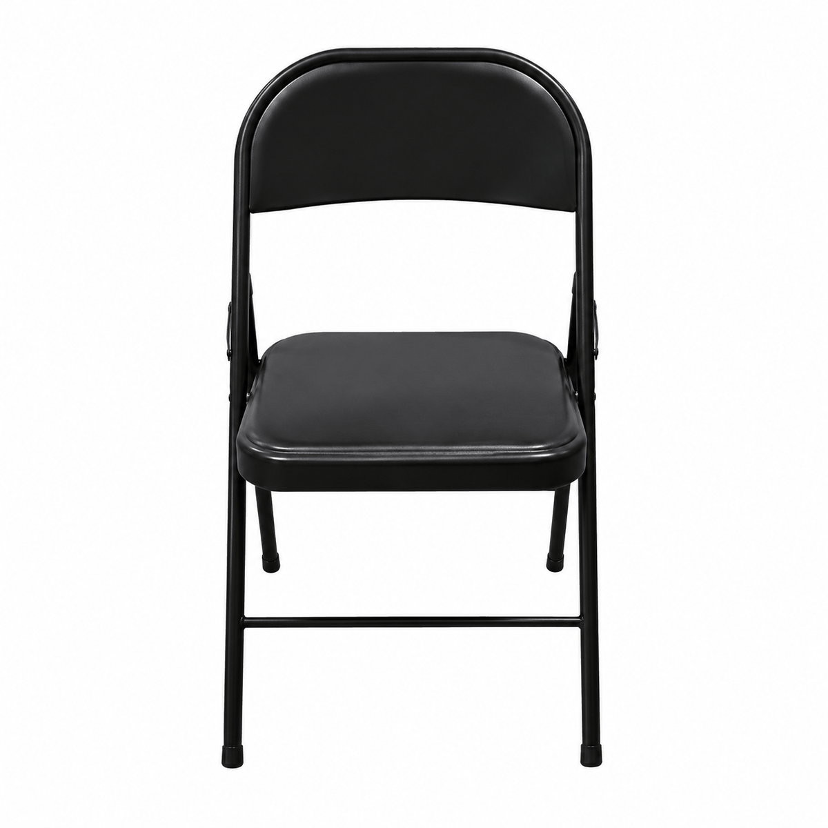 Silla Plegable Negra de Alta Resistencia — Soporta hasta 150 kg, Ideal para Eventos