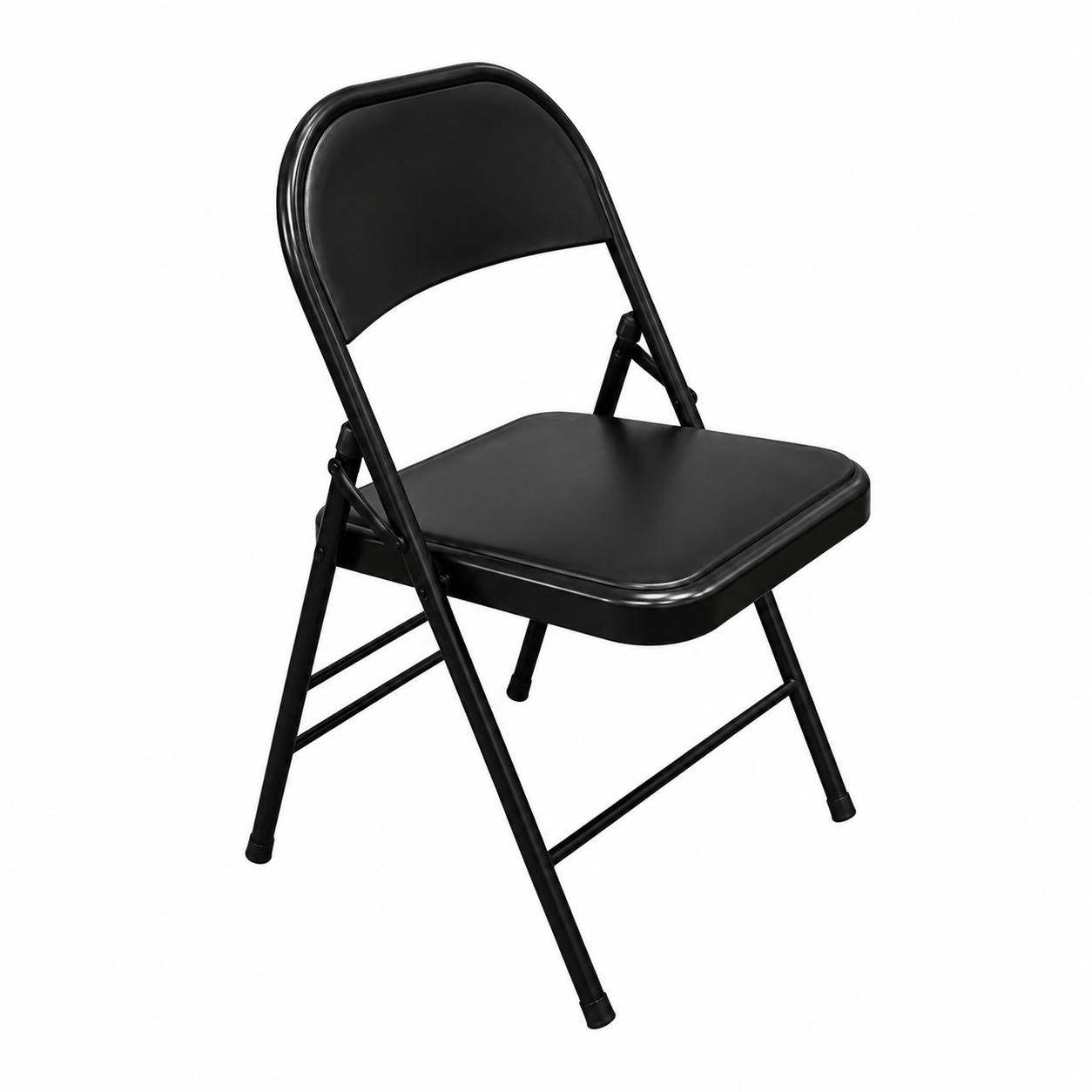 Silla Plegable Negra de Alta Resistencia — Soporta hasta 150 kg, Ideal para Eventos