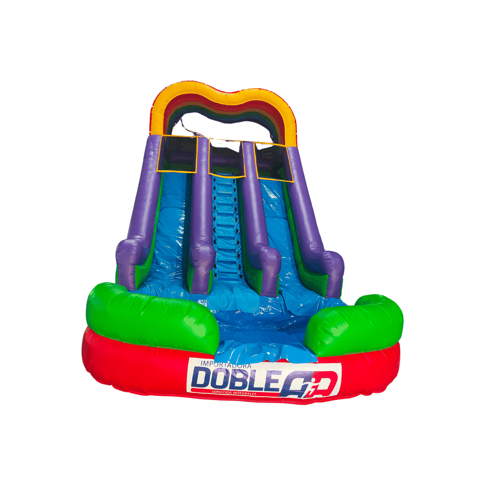 Tobogán Acuático Doble para Niños — Incluye Turbina