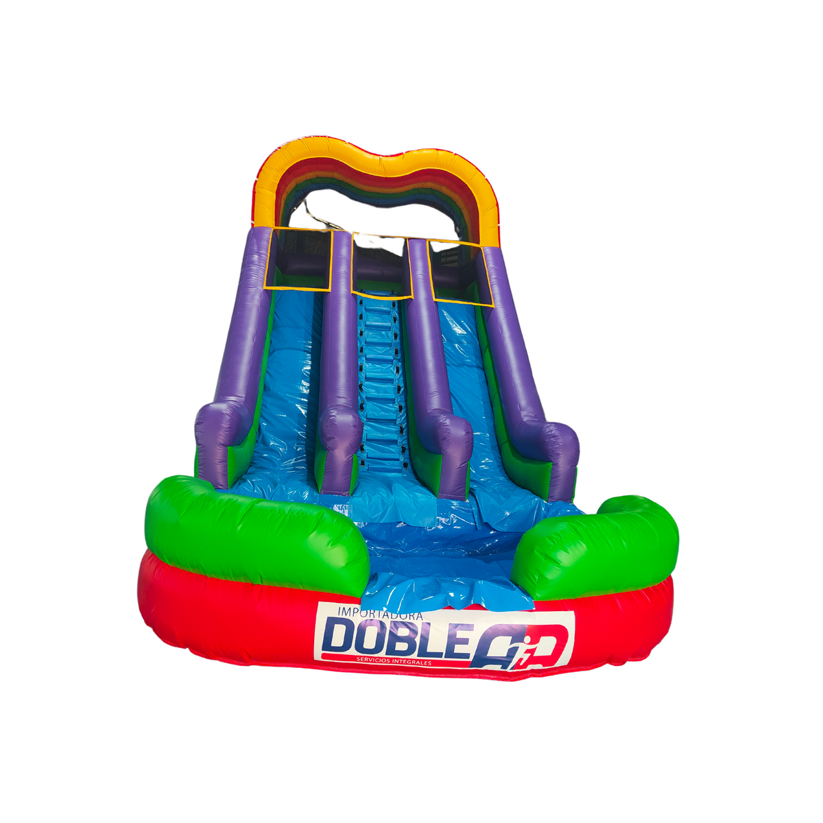 Tobogán Acuático Doble para Niños — Incluye Turbina