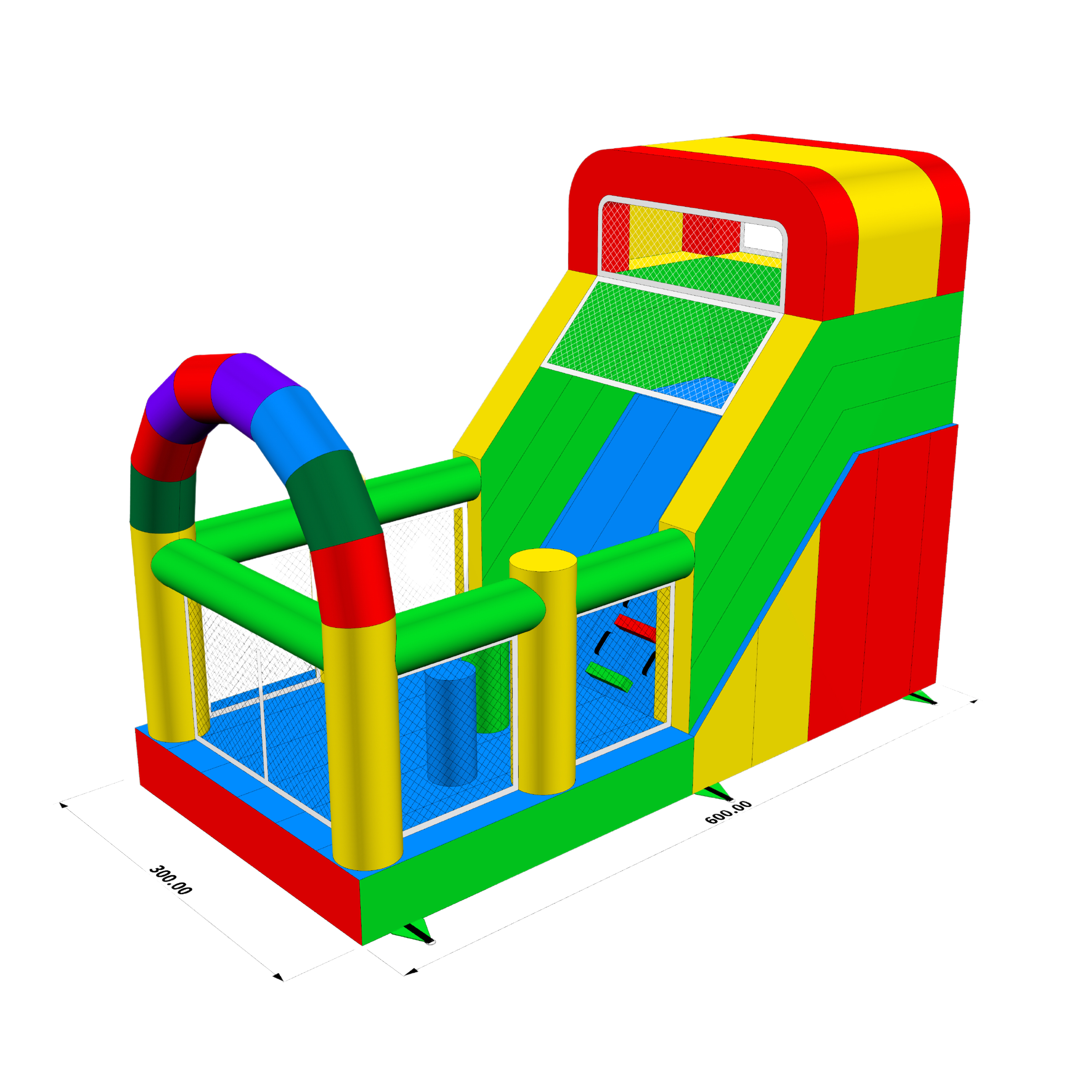 CASTILLO ARCOIRIS (INCLUYE UNA TURBINA PARA SU USO)