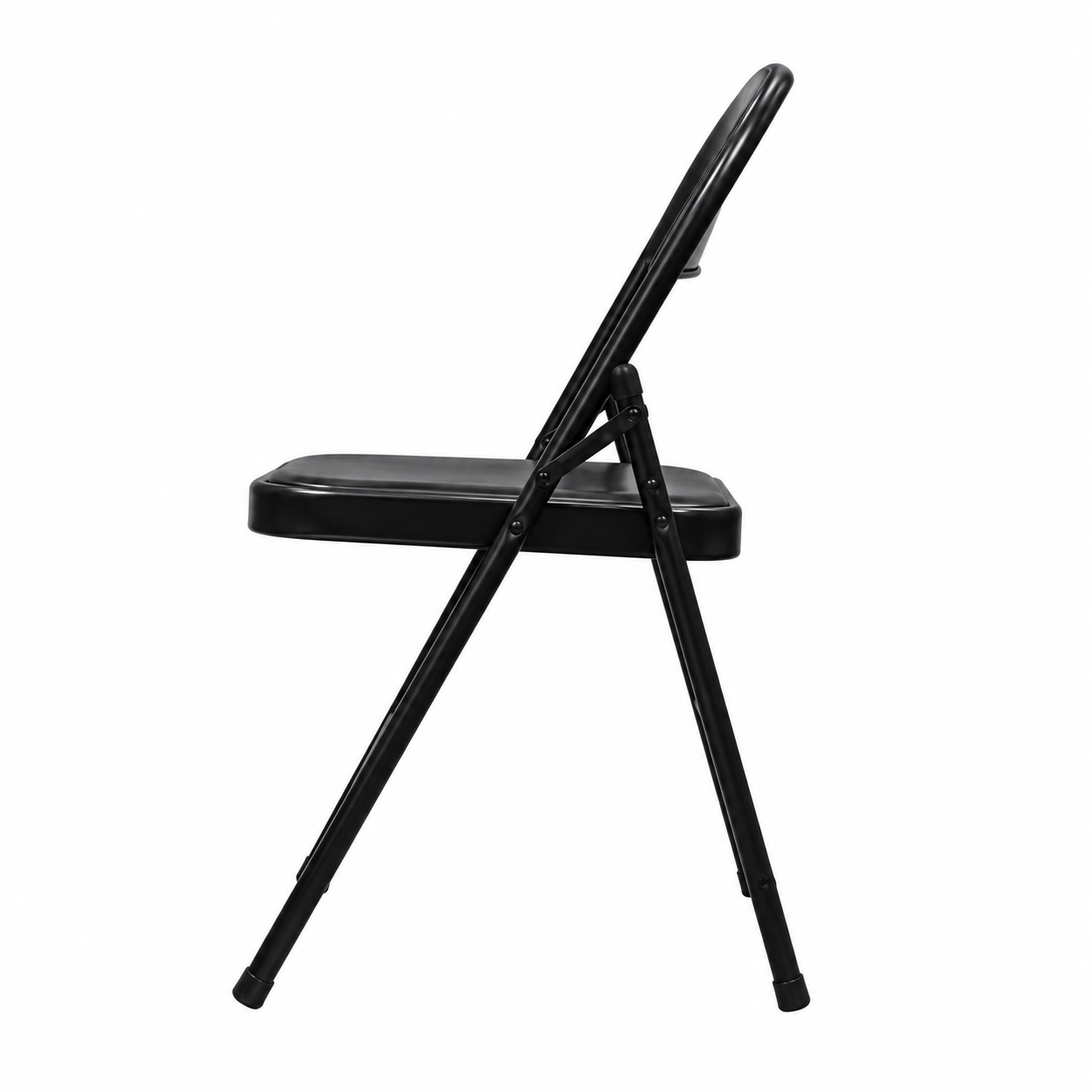 Silla Plegable Negra de Alta Resistencia | Resiste hasta 150 kg
