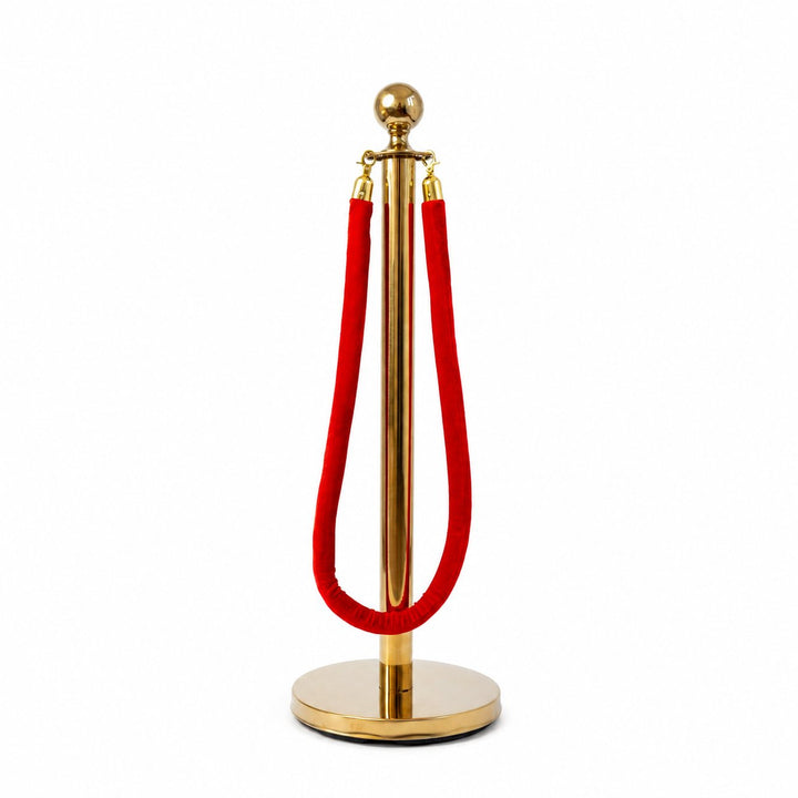 Separador de Fila Tipo Emperador con Cordón de Terciopelo — Elegante y Resistente