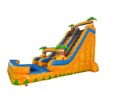 Tobogán Inflable Palmera — Turbina de 2 HP incluida