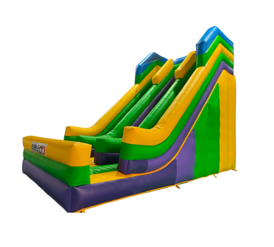 Tobogán Inflable Verde — Turbina de 2 HP incluida